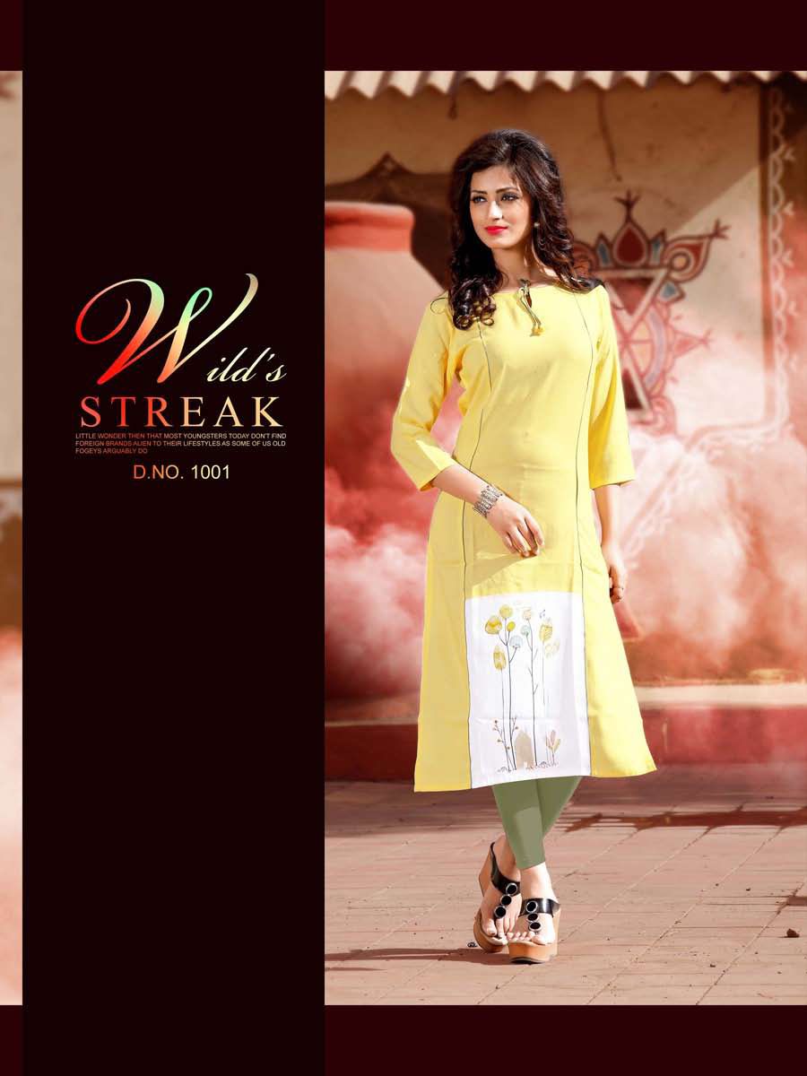 Amore Designer Vaarahi Vol-1 Rayon Kurti for Girls Wear Amore Designer Vaarahi Vol-1 Rayon Kurti for Girls Wear